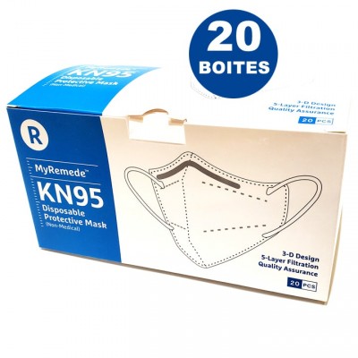 Masques de procédure KN95 (non médical) 20 boites